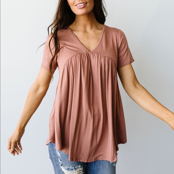 Bamboo Knit Top in Ginger - Picture 5 of 11